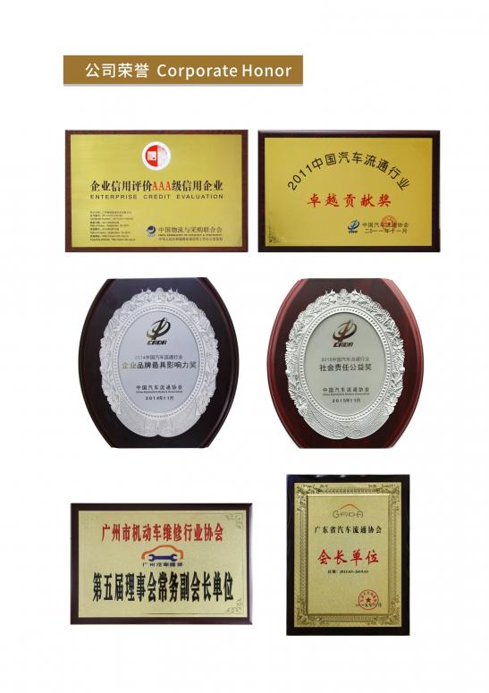 荣誉铜牌